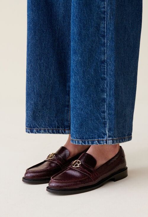 claudie Mocassins effet serpent boucle CP pour femme