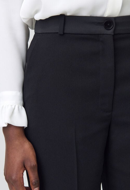 Claudie Pantalon Tailleur Coupe Cigarette Pour Femme