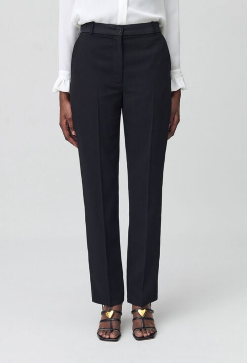 claudie Pantalon tailleur coupe cigarette pour femme