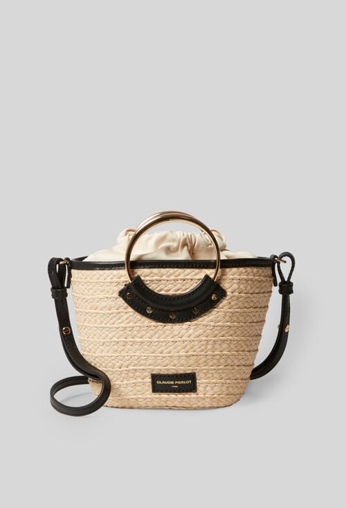 Claudie Petit Sac Panier Tressé Et Anneau Pour Femme