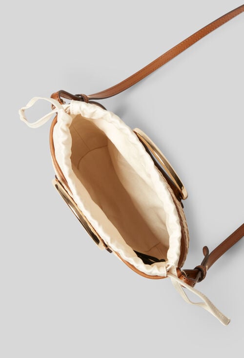 Claudie Petit Sac Panier Tressé Et Anneau Pour Femme