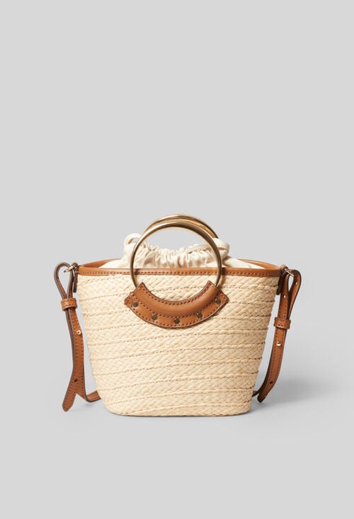 Claudie Petit Sac Panier Tressé Et Anneau Pour Femme