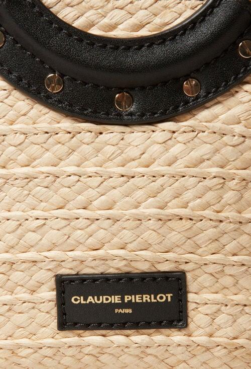 claudie Petit sac panier tressé et anneau pour femme