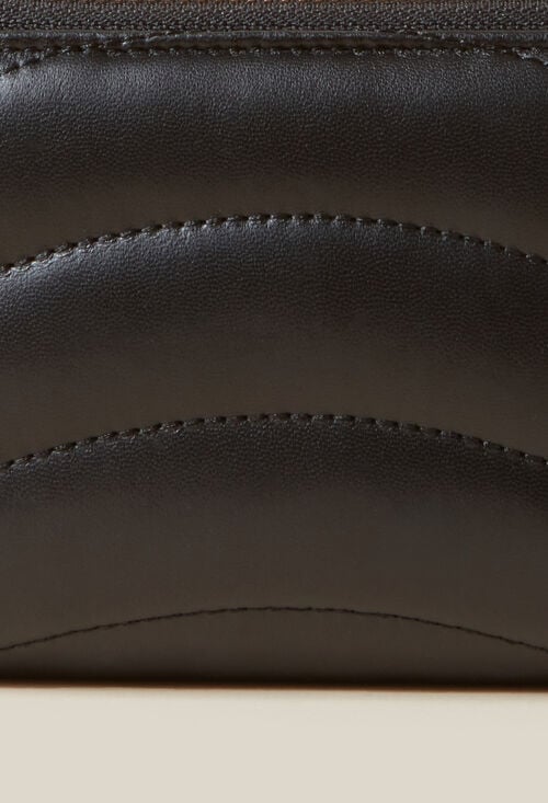 Claudie Portefeuille Alba Cuir Matelassé Pour Femme