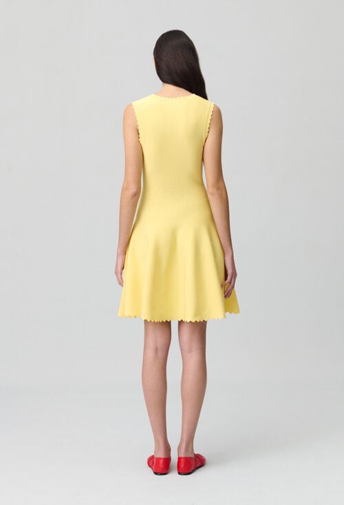 Claudie Robe Courte Patineuse Fine Maille Pour Femme