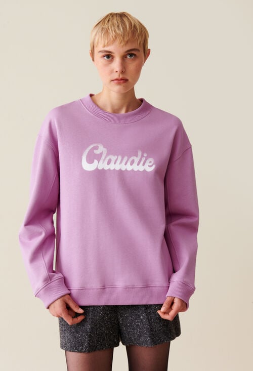 Claudie Sweatshirt Ample Imprimé Claudie Pour Femme