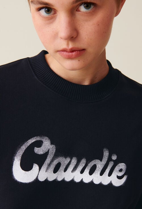 Claudie Sweatshirt Ample Imprimé Claudie Pour Femme