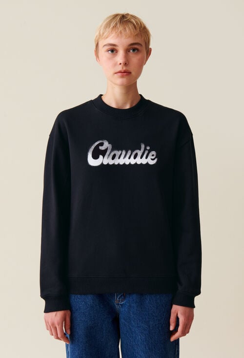 Claudie Sweatshirt Ample Imprimé Claudie Pour Femme