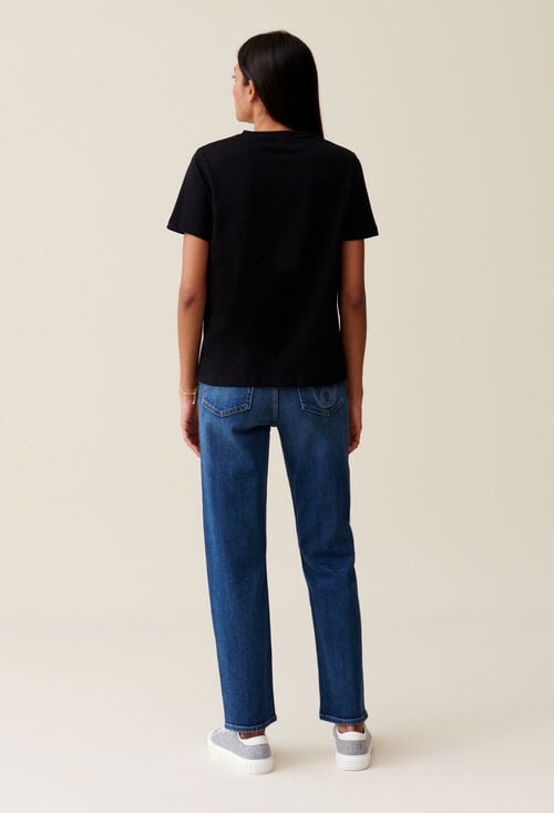 Claudie T-shirt Jean Toto Manches Courtes Pour Femme