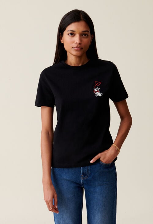claudie T-shirt Jean Toto manches courtes pour femme