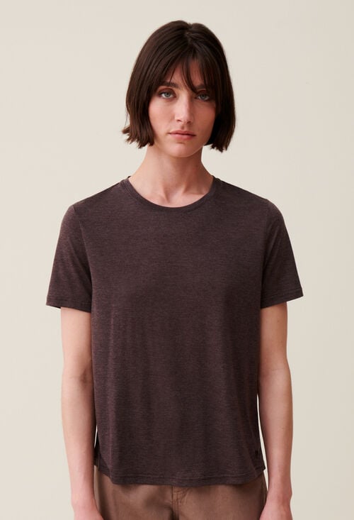 Claudie T-shirt Manches Courtes Brodé CP Pour Femme