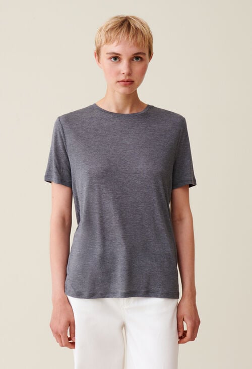 Claudie T-shirt Manches Courtes Brodé CP Pour Femme