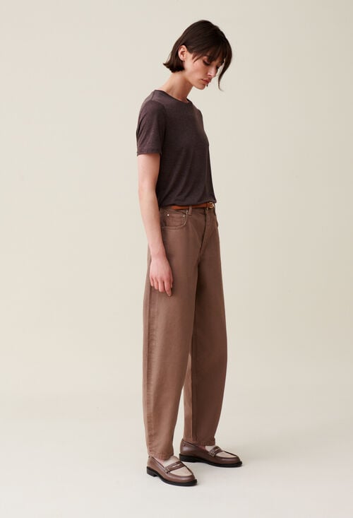 claudie T-shirt manches courtes brodé CP pour femme