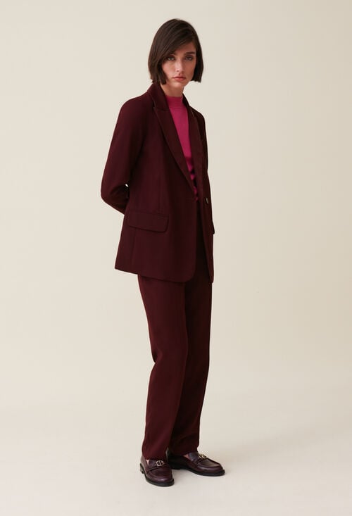 claudie Veste tailleur boutonnée ceinturée pour femme