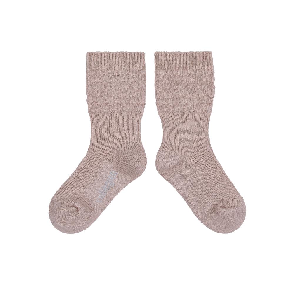 collégien Céleste - Chaussettes hautes à mailles - Vieux Rose collégien Céleste - Chaussettes hautes à mailles - Vieux Rose