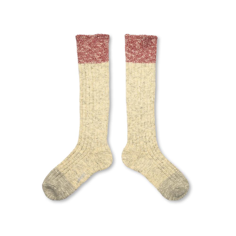 collégien Coco - Chaussettes épaisses chinés à côtes - Doux Agneaux collégien Coco - Chaussettes épaisses chinés à côtes - Doux Agneaux