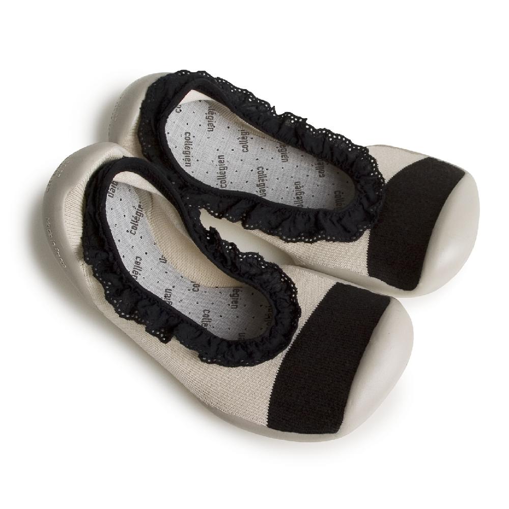 collégien Chic avec broderie anglaise - Ballerines