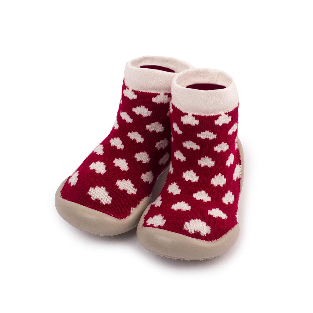 collégien Coeurs ou Pois - Chaussons Phosphorescents