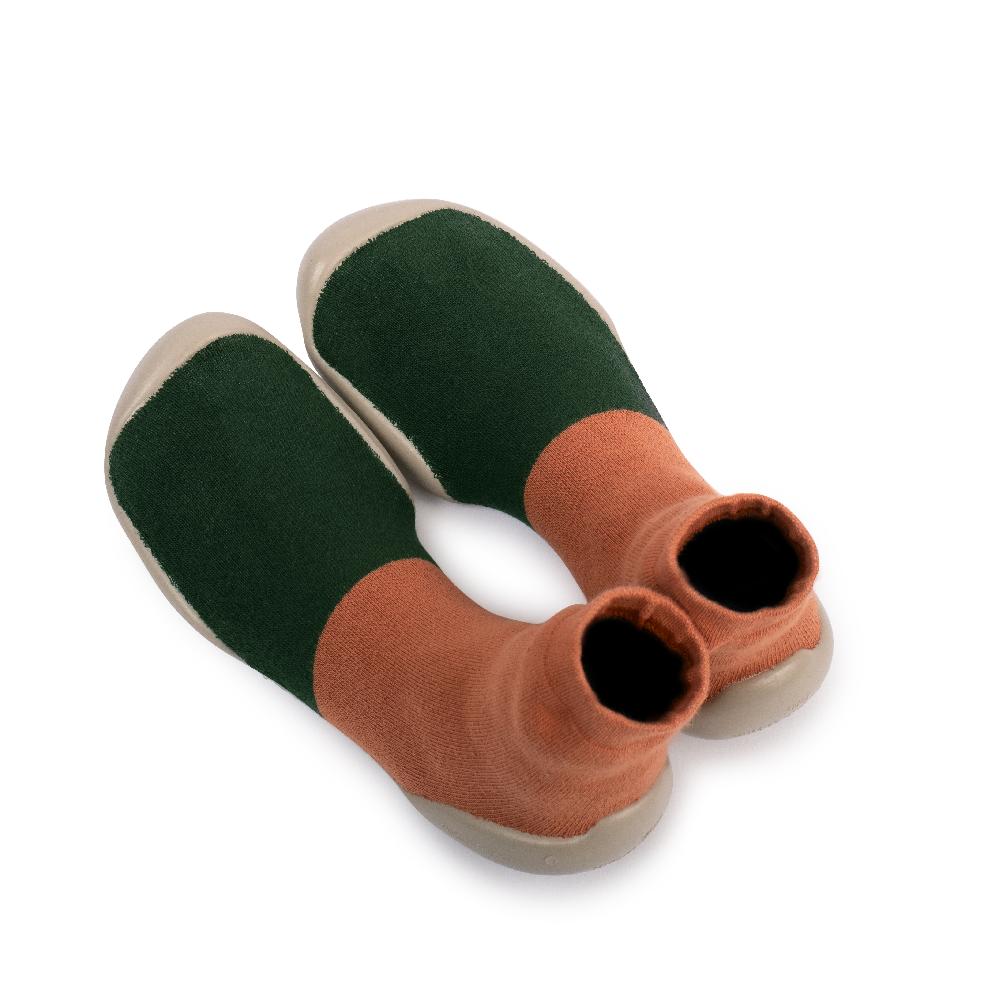 collégien Color Block Vert Forêt - Chaussons