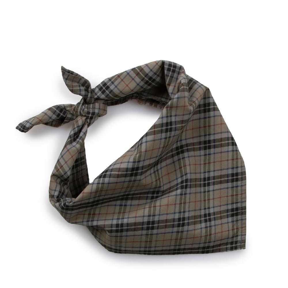 collégien Elsa - Foulard Tartan - Gris Galet collégien Elsa - Foulard Tartan - Gris Galet