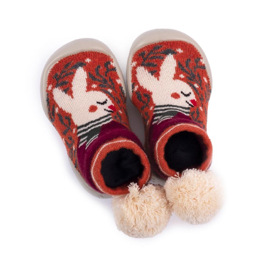 collégien Peter avec pompons - Chaussons