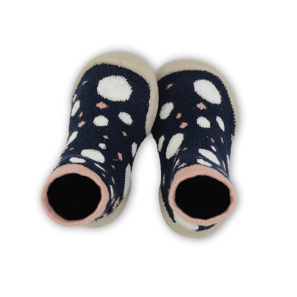 collégien Pois ou Lune - Chaussons collégien Pois ou Lune - Chaussons