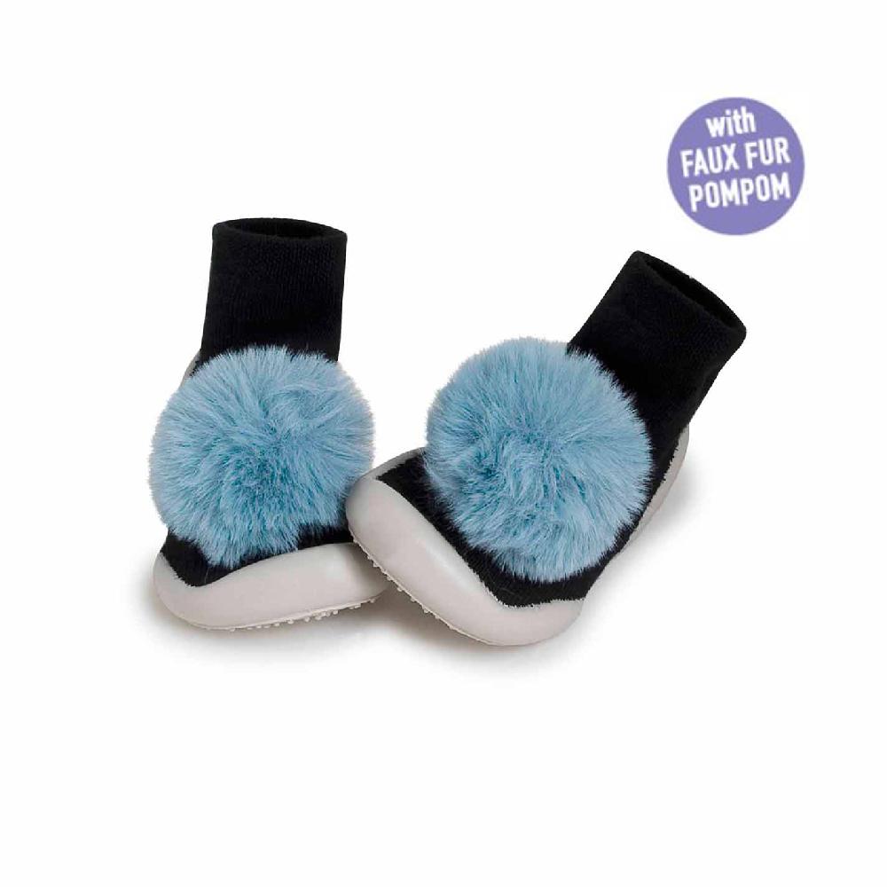 collégien Pompons Joli Paon - Chaussons