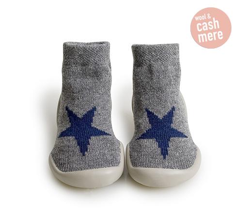 collégien Rocky Star - Chaussons cachemire et laine