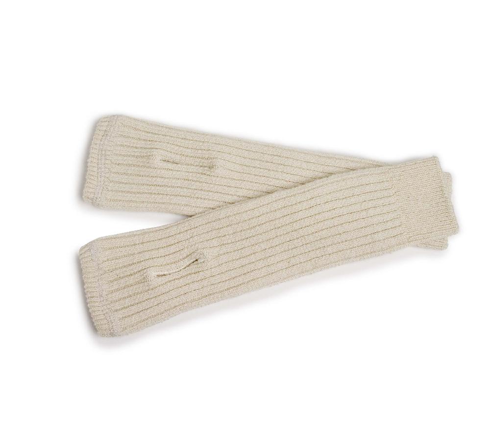 collégien Marie-Madeleine - Mitaines brillantes à côtes en laine Mérinos - Doux Agneaux