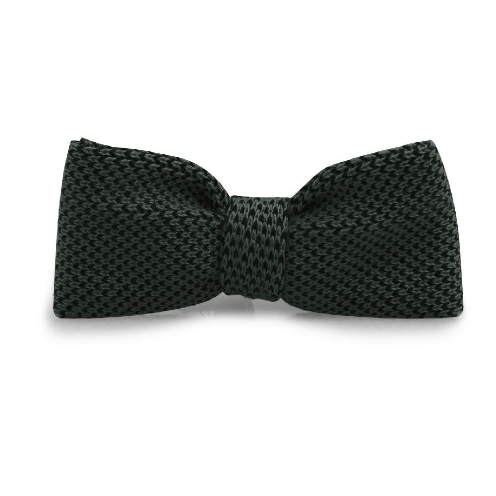 collégien Noeud papillon Rétro Grain de Caviar - Vert Forêt