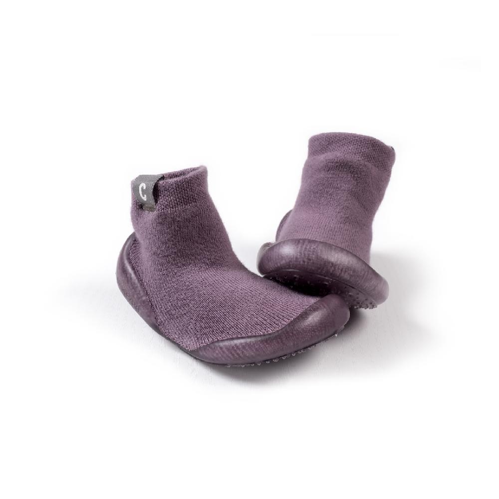 collégien Sacha Glycine du Japon - Chaussons avec semelle transparente