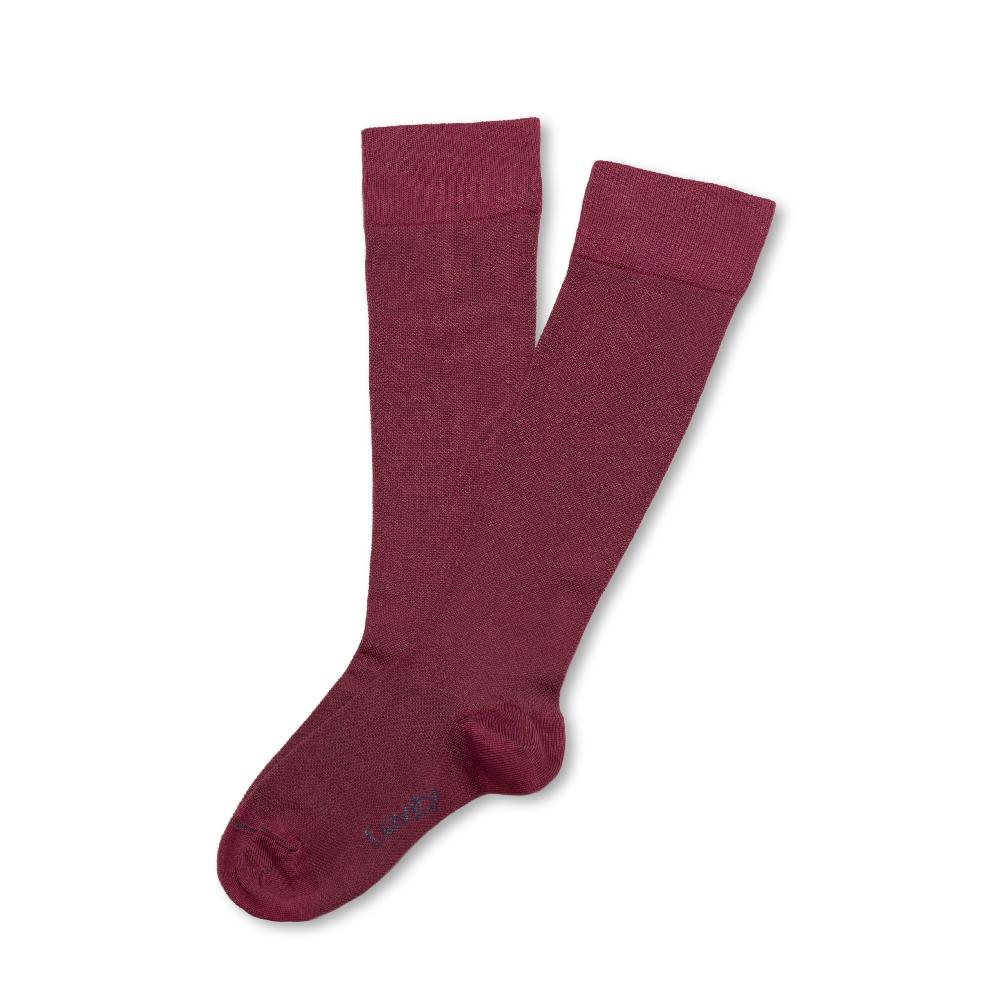 collégien Sophie - Chaussettes hautes énergisantes Lévity en coton - Raisin Rose