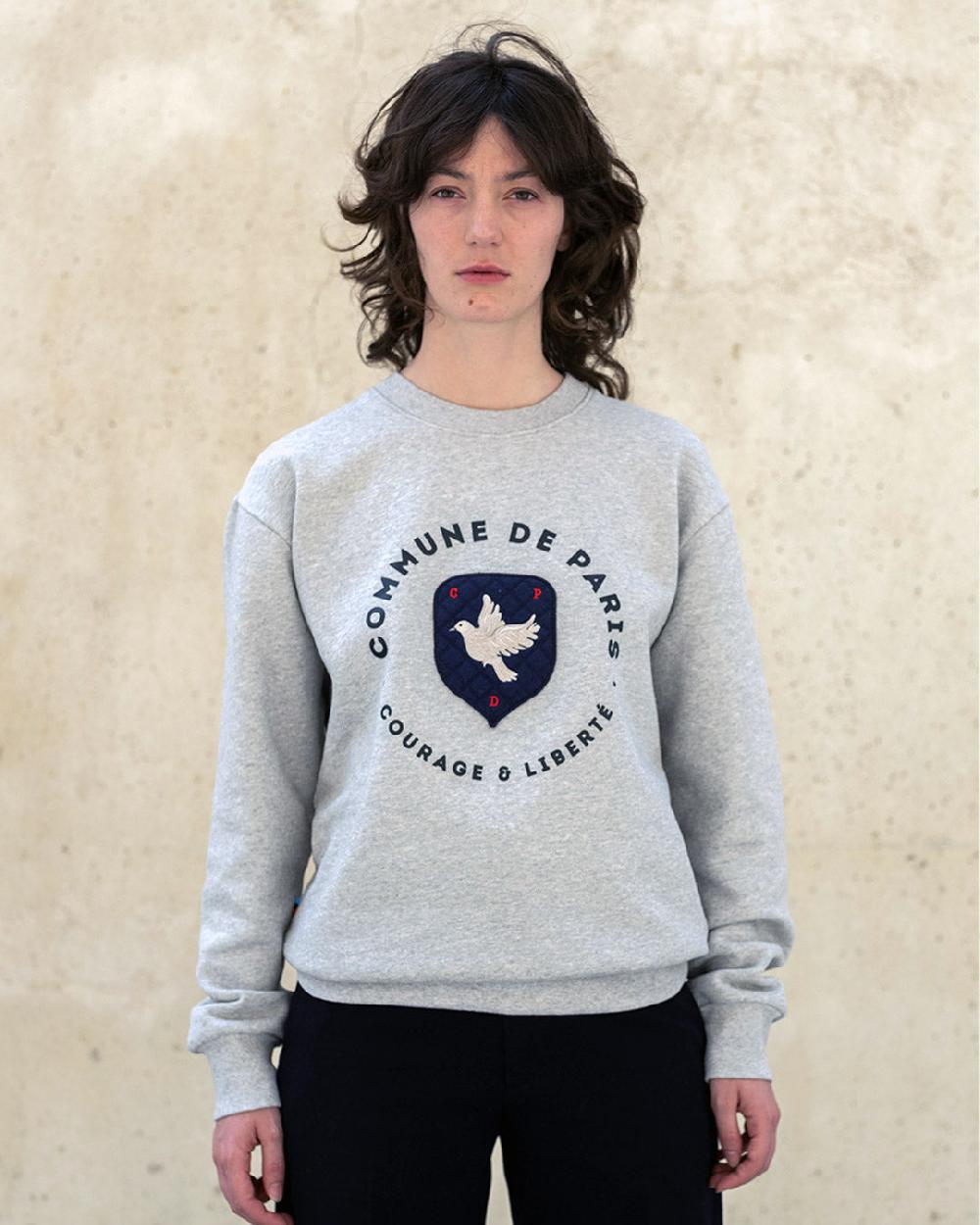 Commune De Paris Sweatshirt Blason Kaki