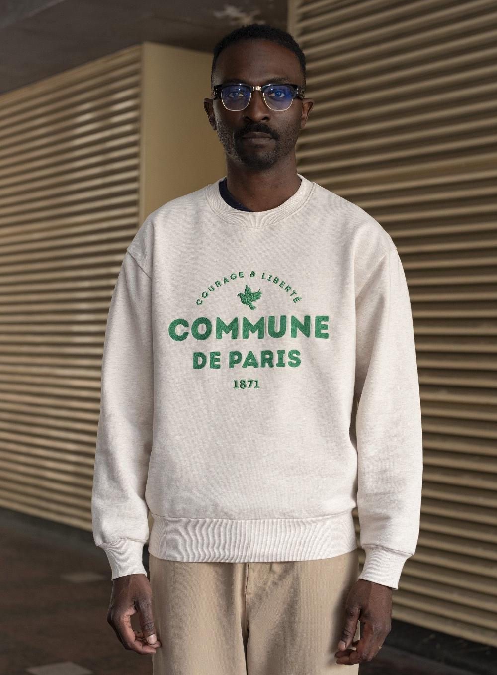 Commune De Paris Sweatshirt Commune Chiné
