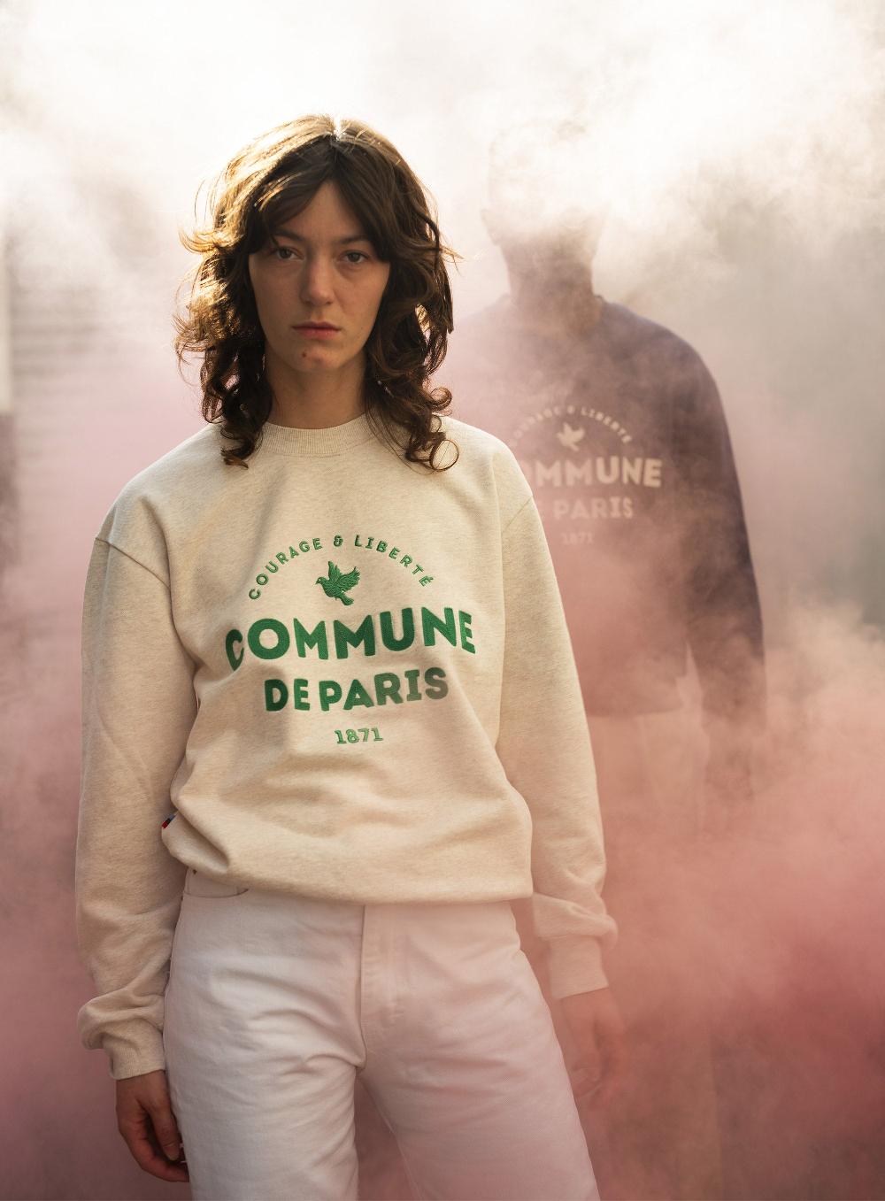 Commune De Paris Sweatshirt Commune Chiné