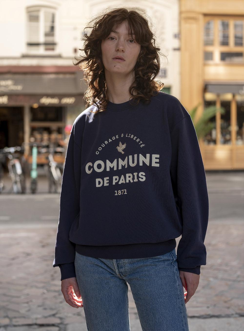Commune De Paris Sweatshirt Commune Navy
