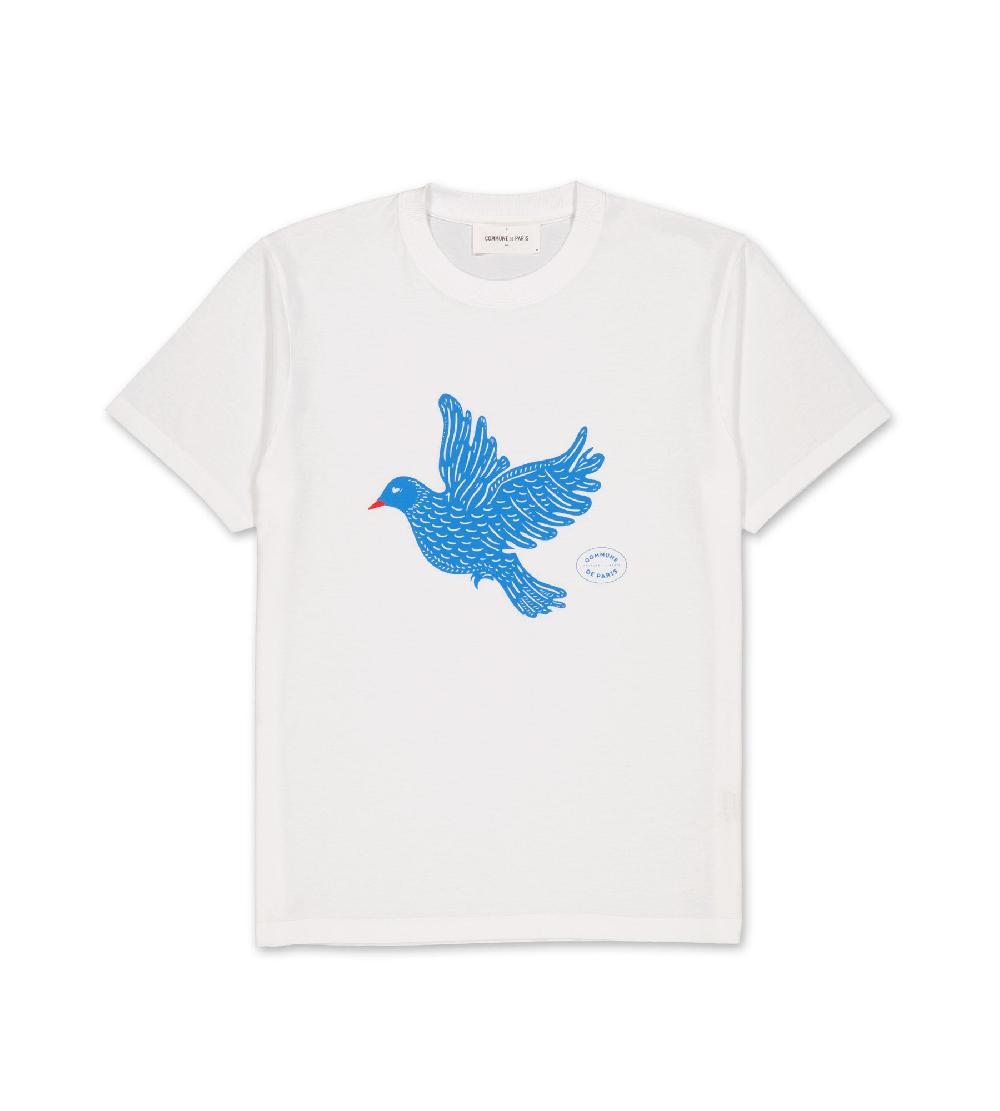 commune de paris Tee-shirt Colombe blanc