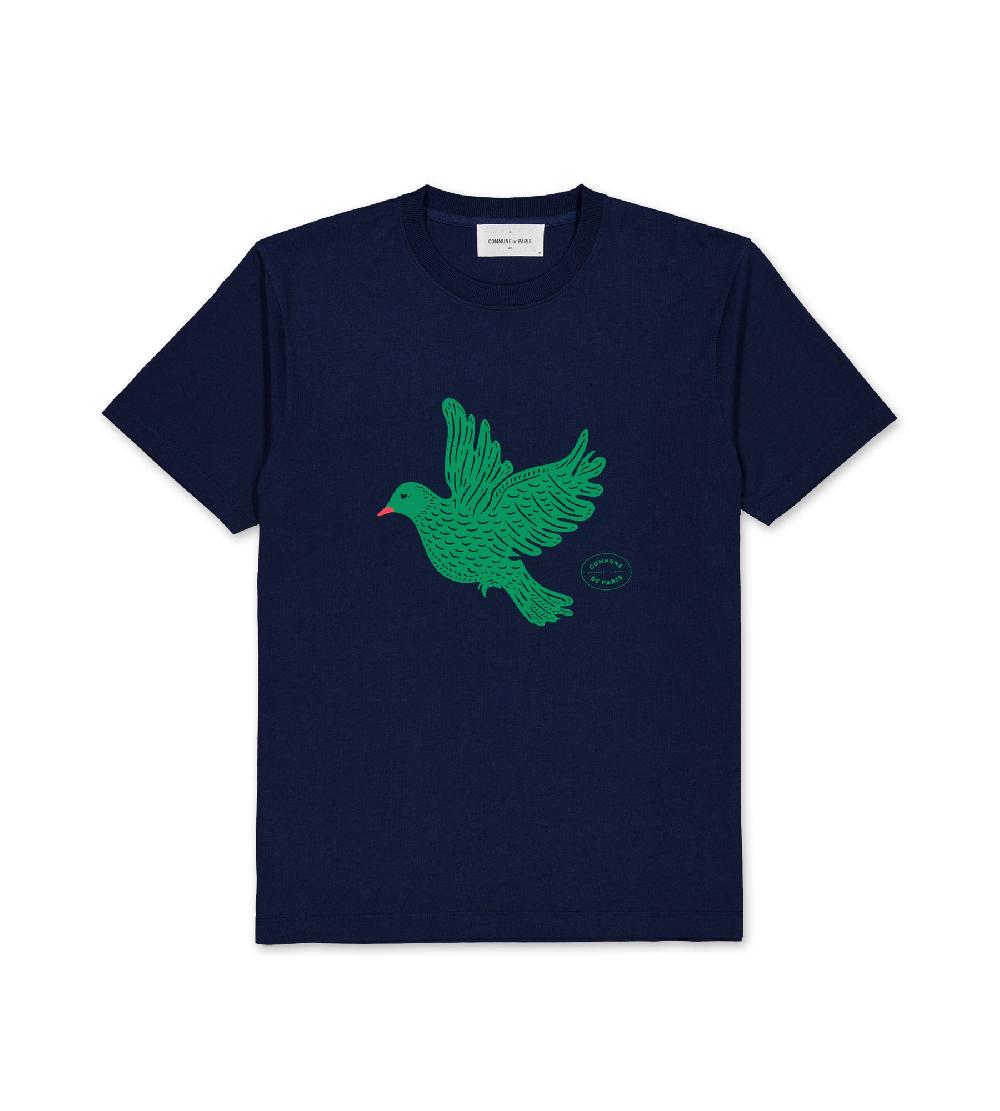 commune de paris Tee-shirt Colombe navy
