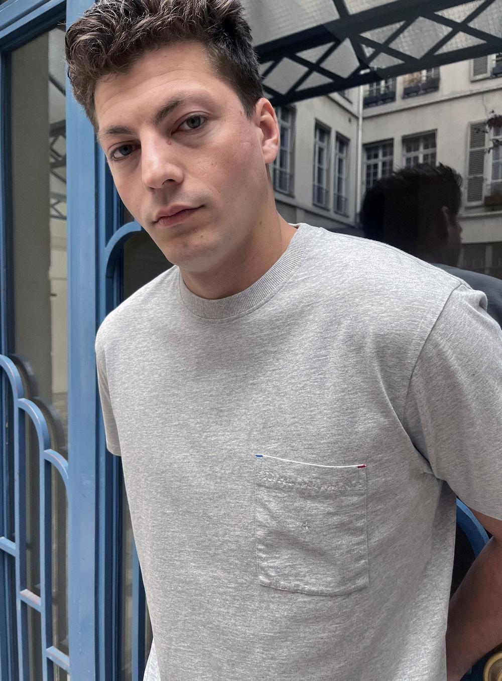Commune De Paris Tee-shirt Vive CDP Gris Chiné