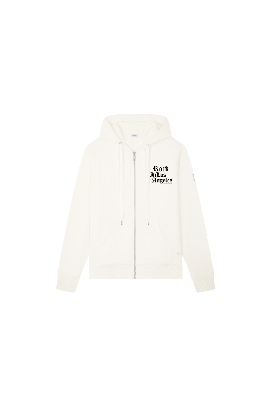 compagnie de californie AW25 KIDS GILET ZIP AVEC CAPUCHE OFF WHITE