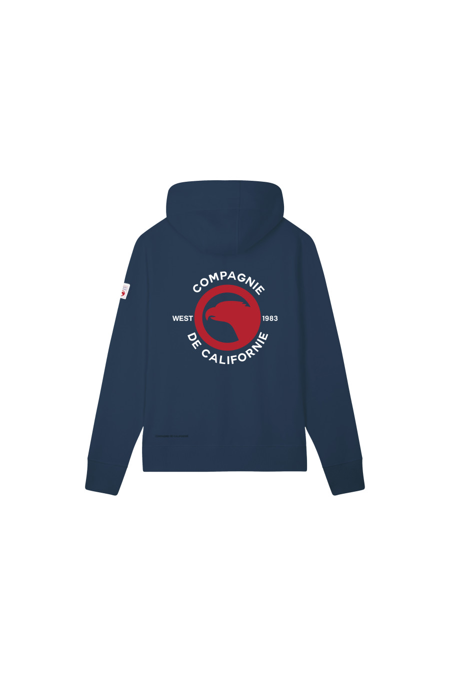 compagnie de californie AW25 KIDS SWEAT SWEAT ZIP WEST 1983 AVEC CAPUCHE MARINE