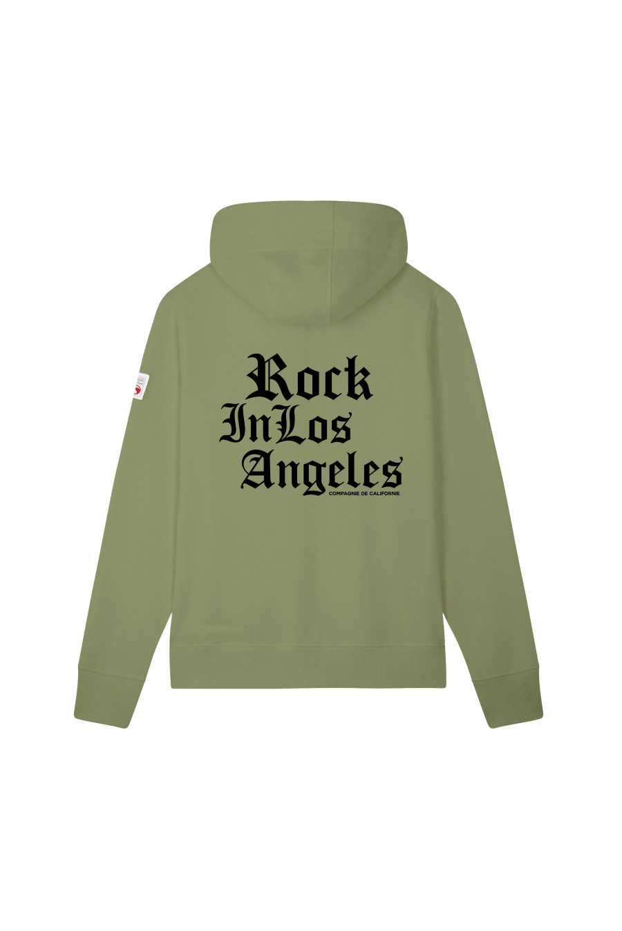 compagnie de californie AW25 SWEAT ZIP AVEC CAPUCHE ZIPROCK KAKI