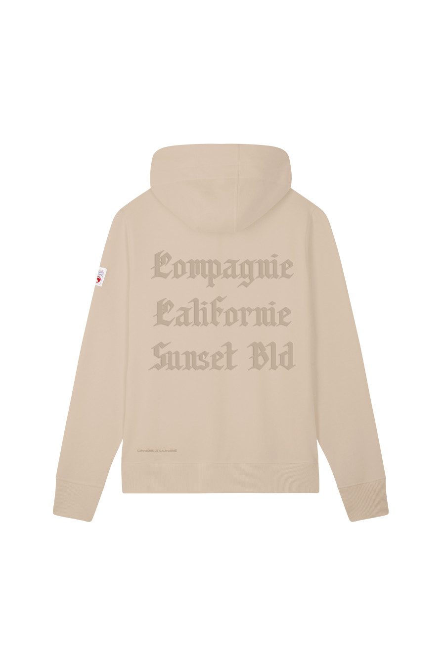 compagnie de californie AW25 SWEAT ZIP CAPUCHE ZIPGOTBROD BEIGE