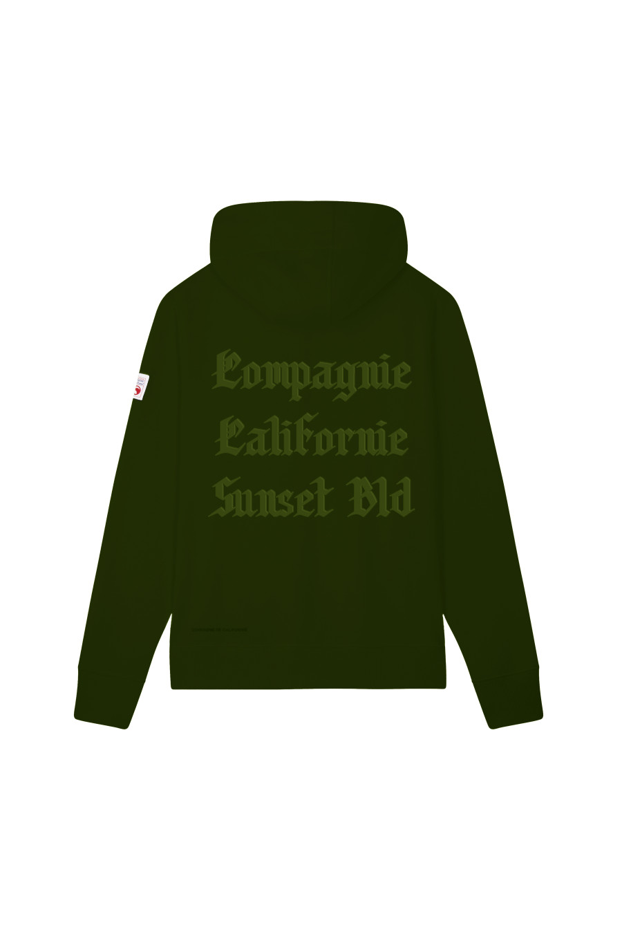 compagnie de californie AW25 SWEAT ZIP CAPUCHE ZIPGOTBROD KAKI