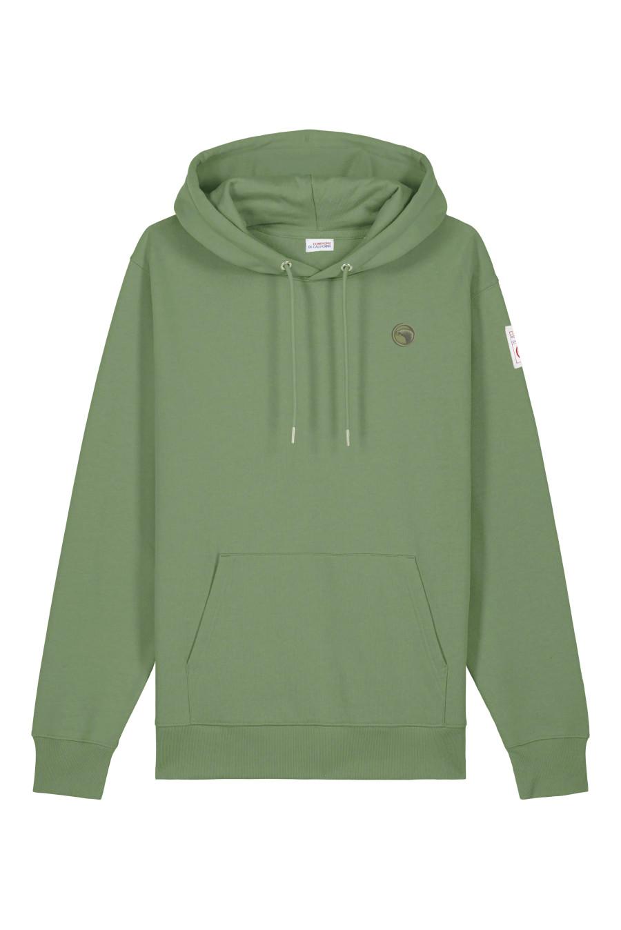 compagnie de californie AW26 KIDS SWEAT A CAPUCHE SWNOZIP KAKI