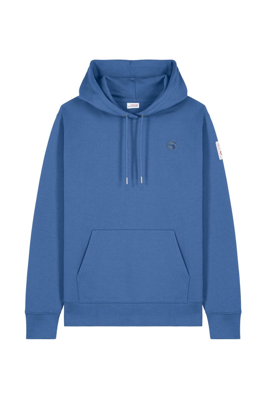 compagnie de californie AW26 SWEAT A CAPUCHE SWNOZIP INDIGO