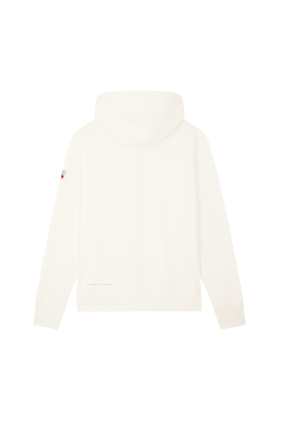 compagnie de californie AW26 SWEAT ZIP CAPUCHE SWZIP OFF WHITE