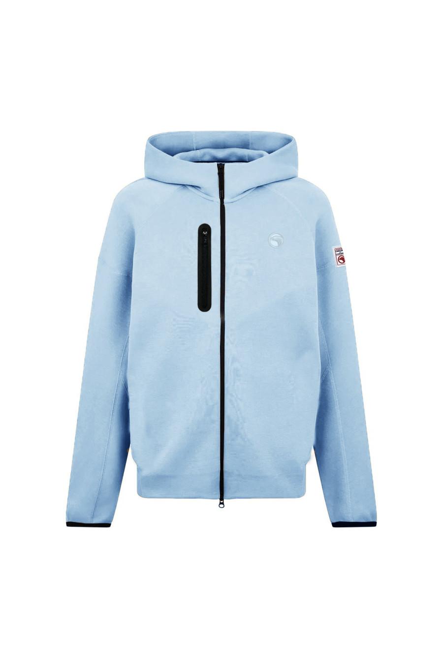 compagnie de californie SS25 KIDS GILET ZIP BLEU CIEL