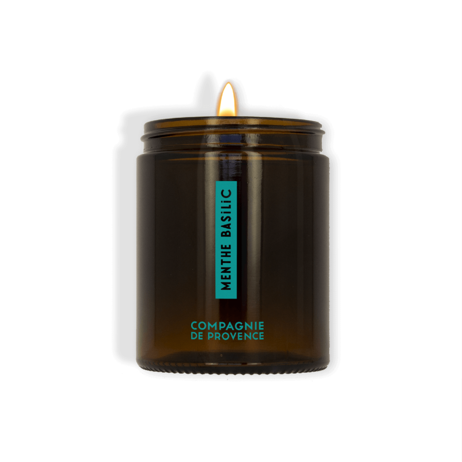 compagnie de provence Bougie Parfumée 150g Menthe Basilic - Compagnie de Provence