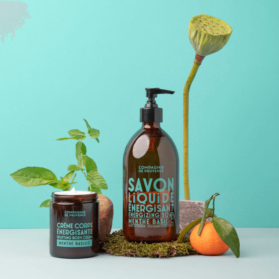 Compagnie De Provence Crème Corps Énergisante 180g Menthe Basilic - Compagnie De Provence